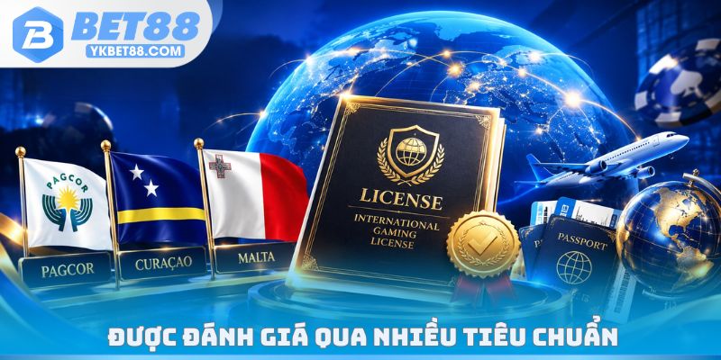Giấy phép hoạt động Bet88 được đánh giá qua nhiều tiêu chuẩn